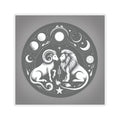 Astrological Lion Ram Sticker