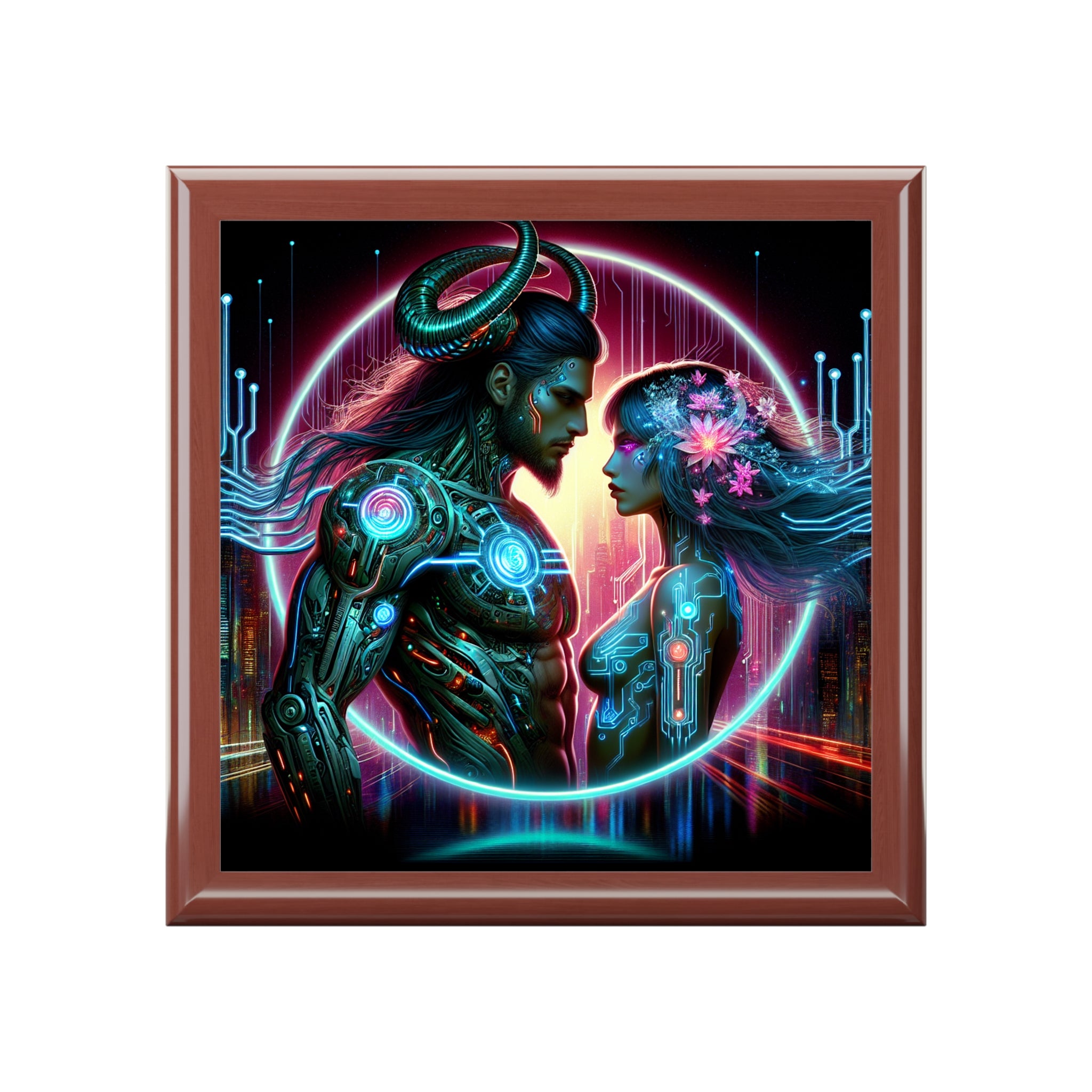 Cyber Love Illuminated Jewelry Box