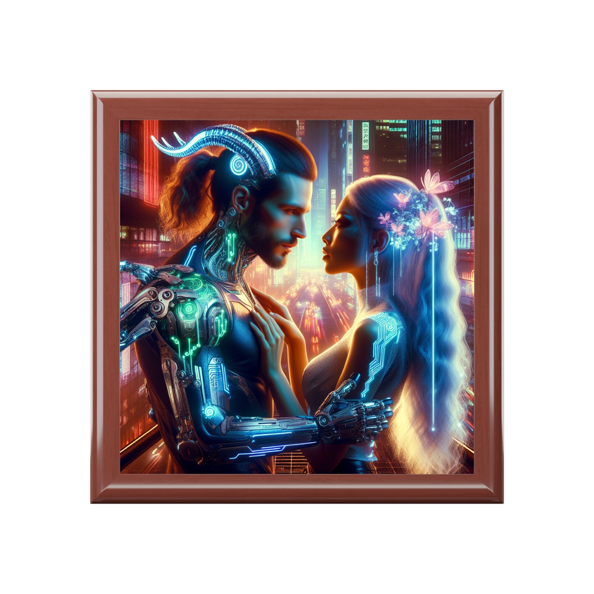 Cyber Love Illuminated Jewelry Box