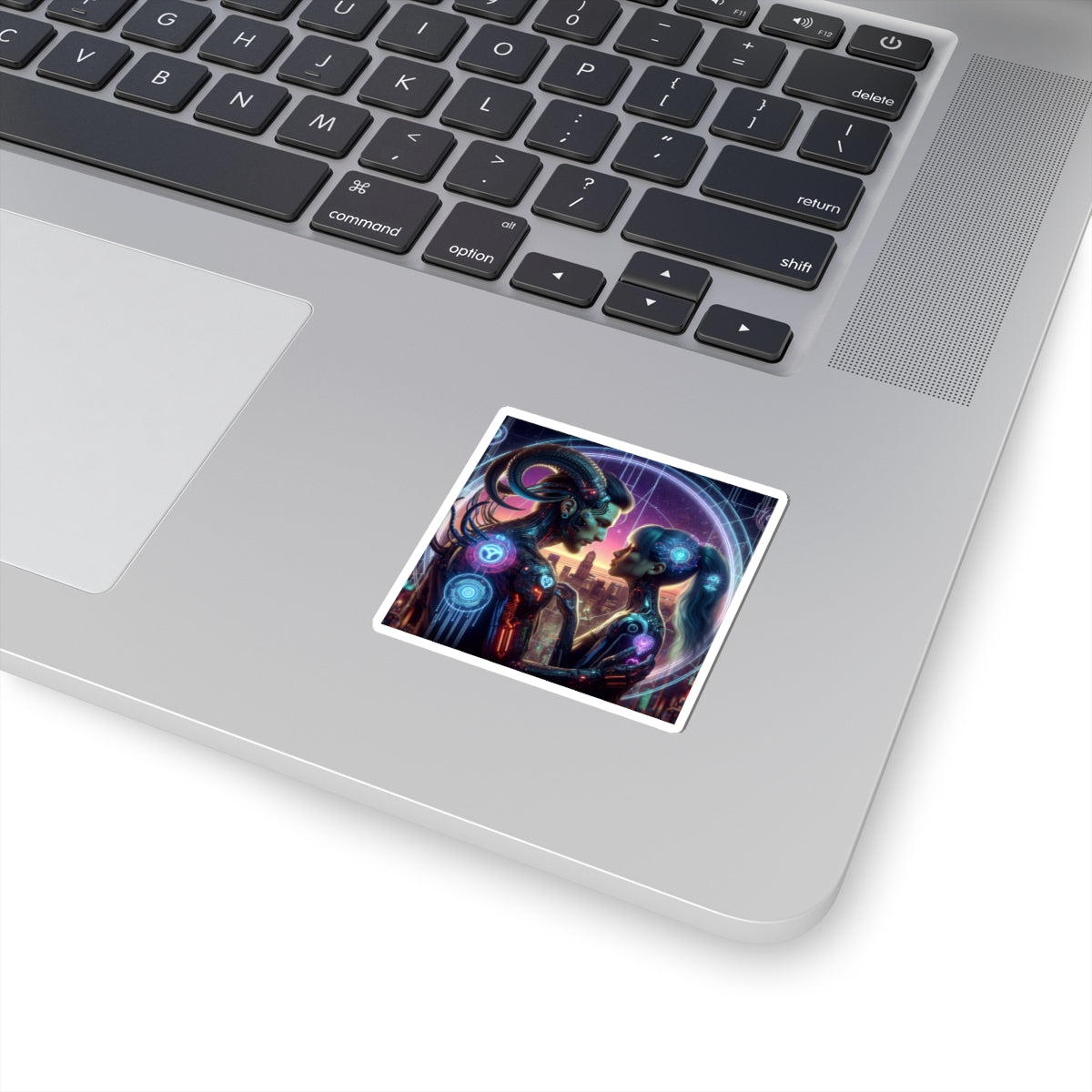 Cyber Love Cityscape Sticker