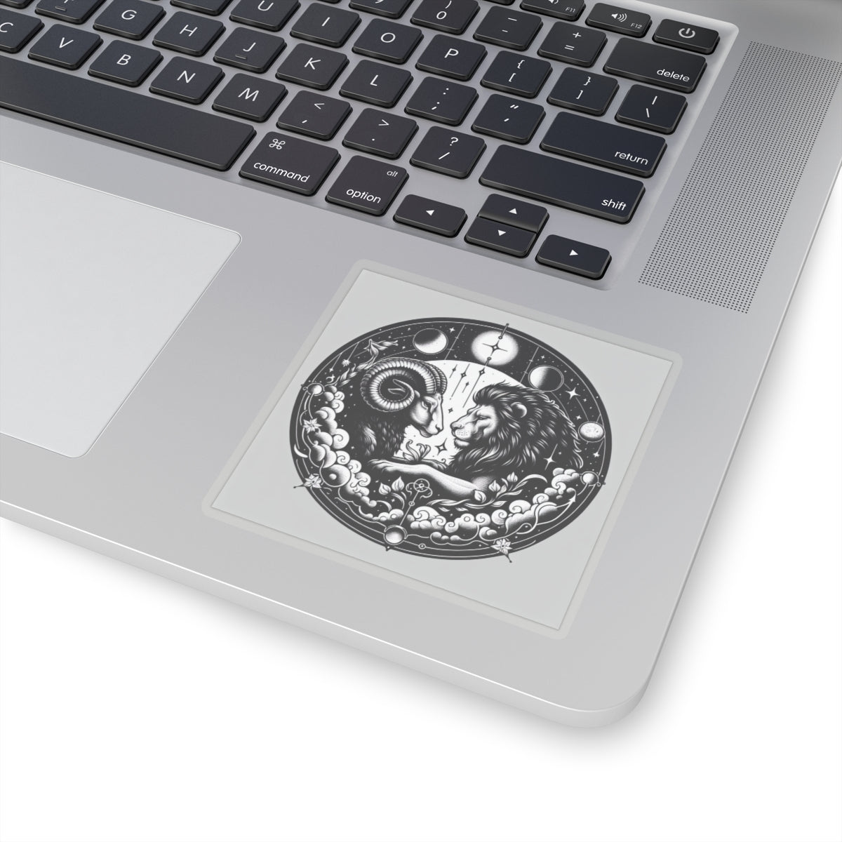 Astrological Ram and Lion Sticker