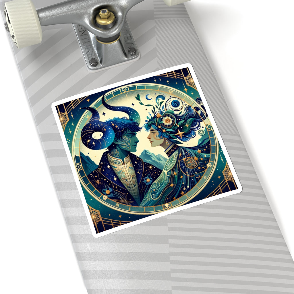 Celestial Zodiac Embrace Sticker