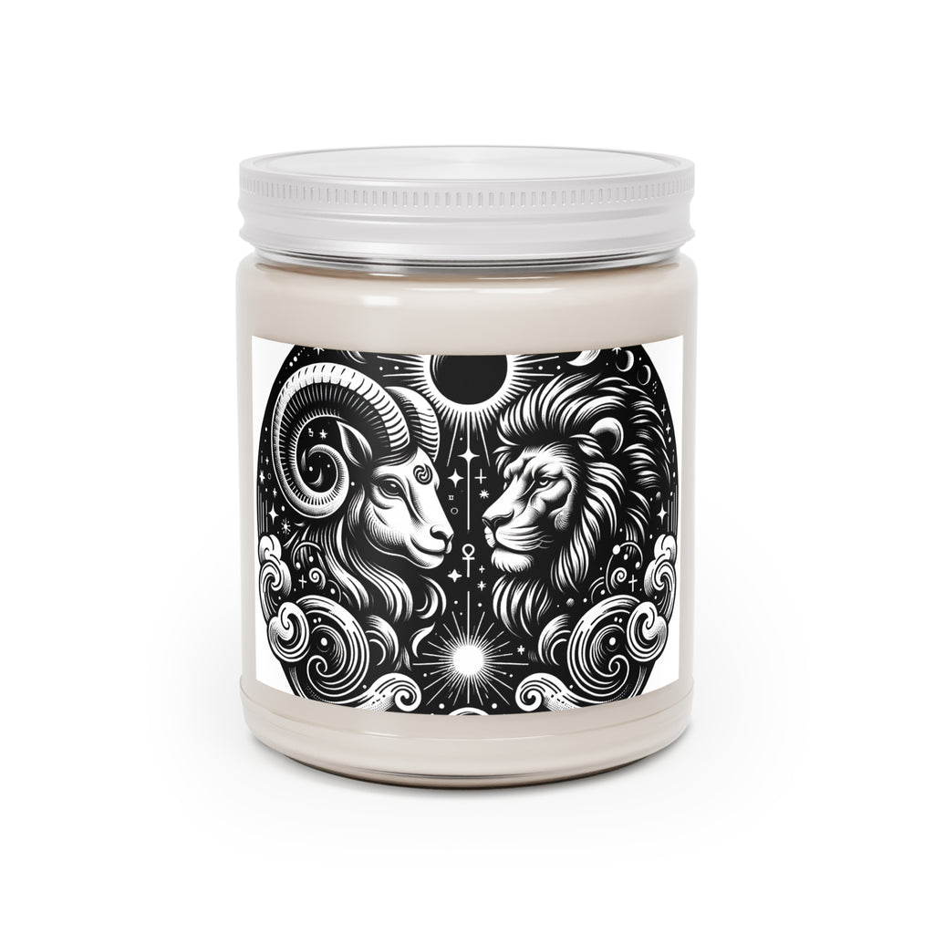 Celestial Harmony Aries & Leo Scented Soy Candle, 9 oz.