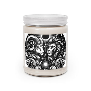 Celestial Harmony Aries & Leo Scented Soy Candle, 9 oz.