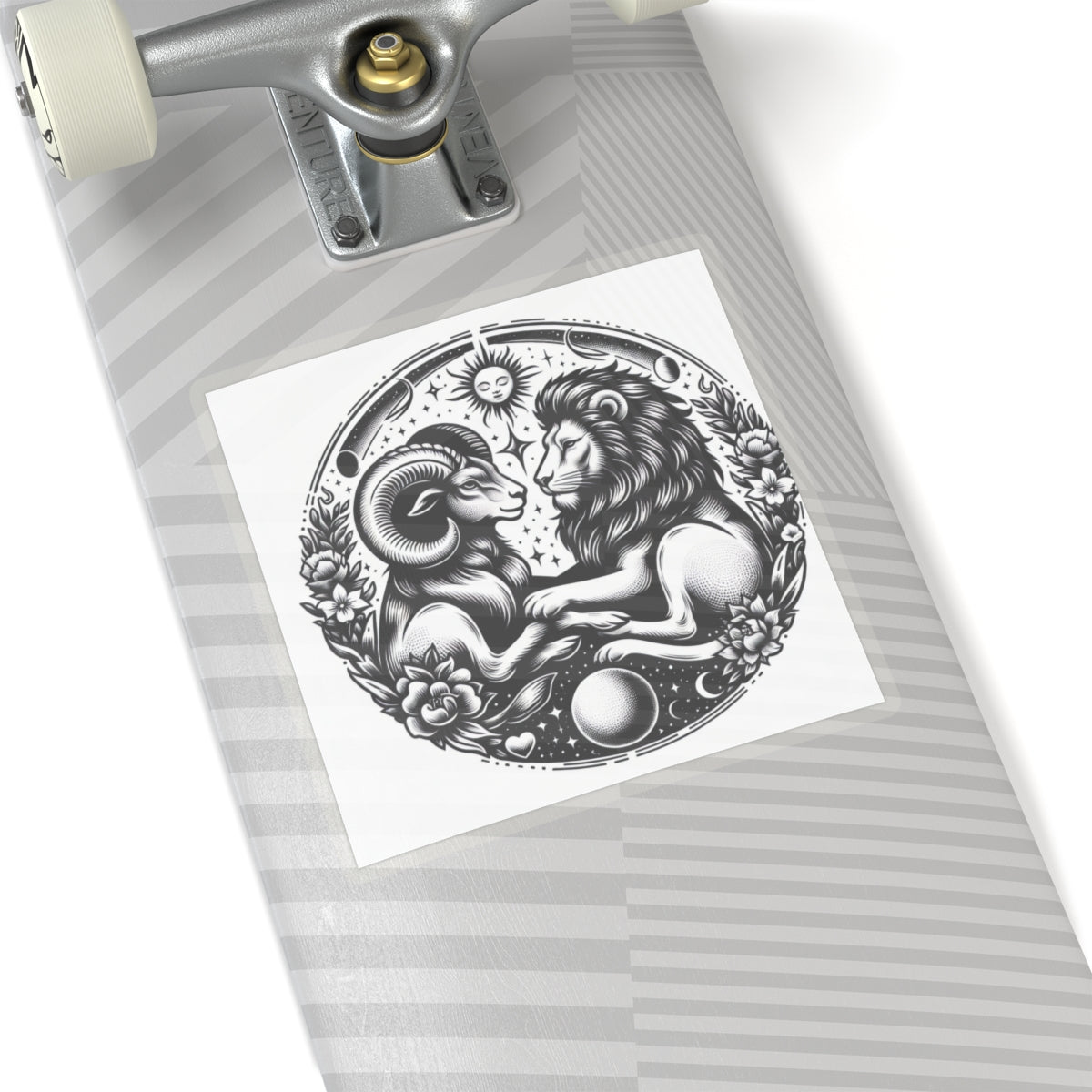 Celestial Lion and Ram Sticker