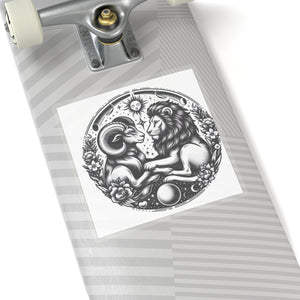 Celestial Lion and Ram Sticker