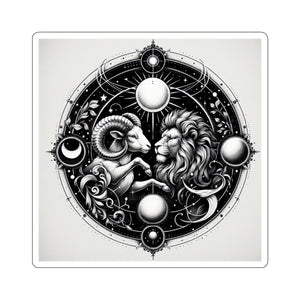 Astrological Lion Ram Sticker