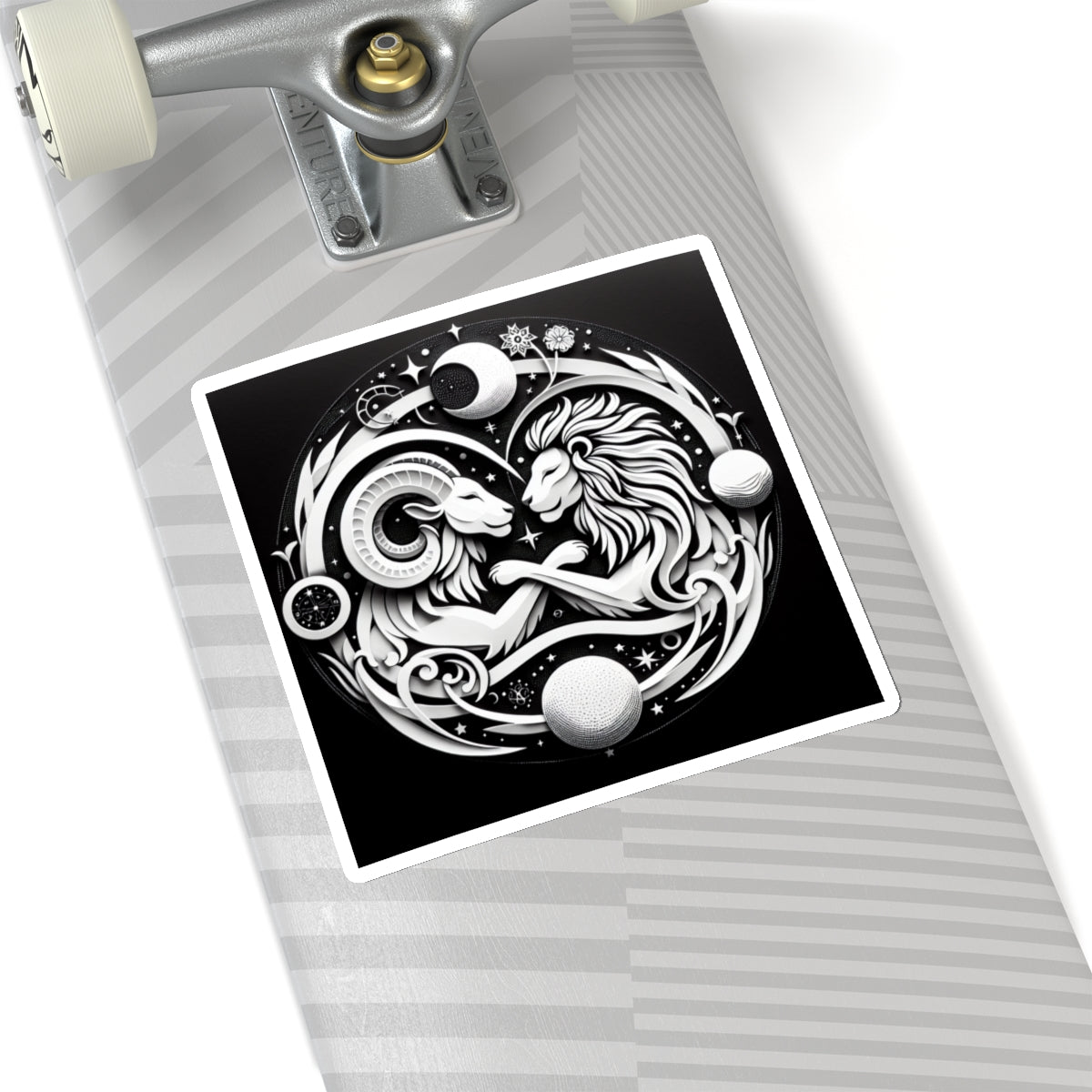 Celestial Lion and Ram Sticker