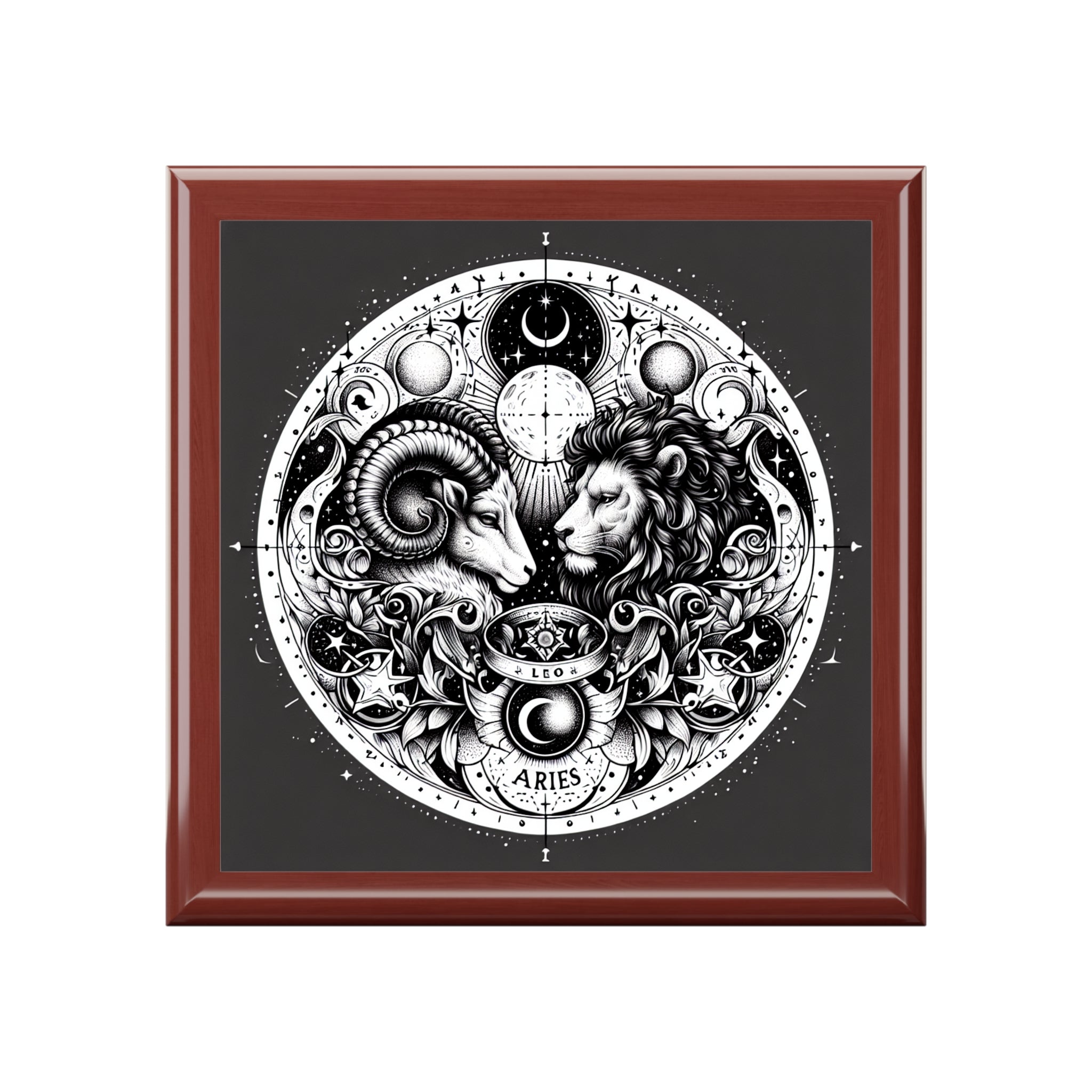 Astrological Zodiac Velvet Jewelry Box