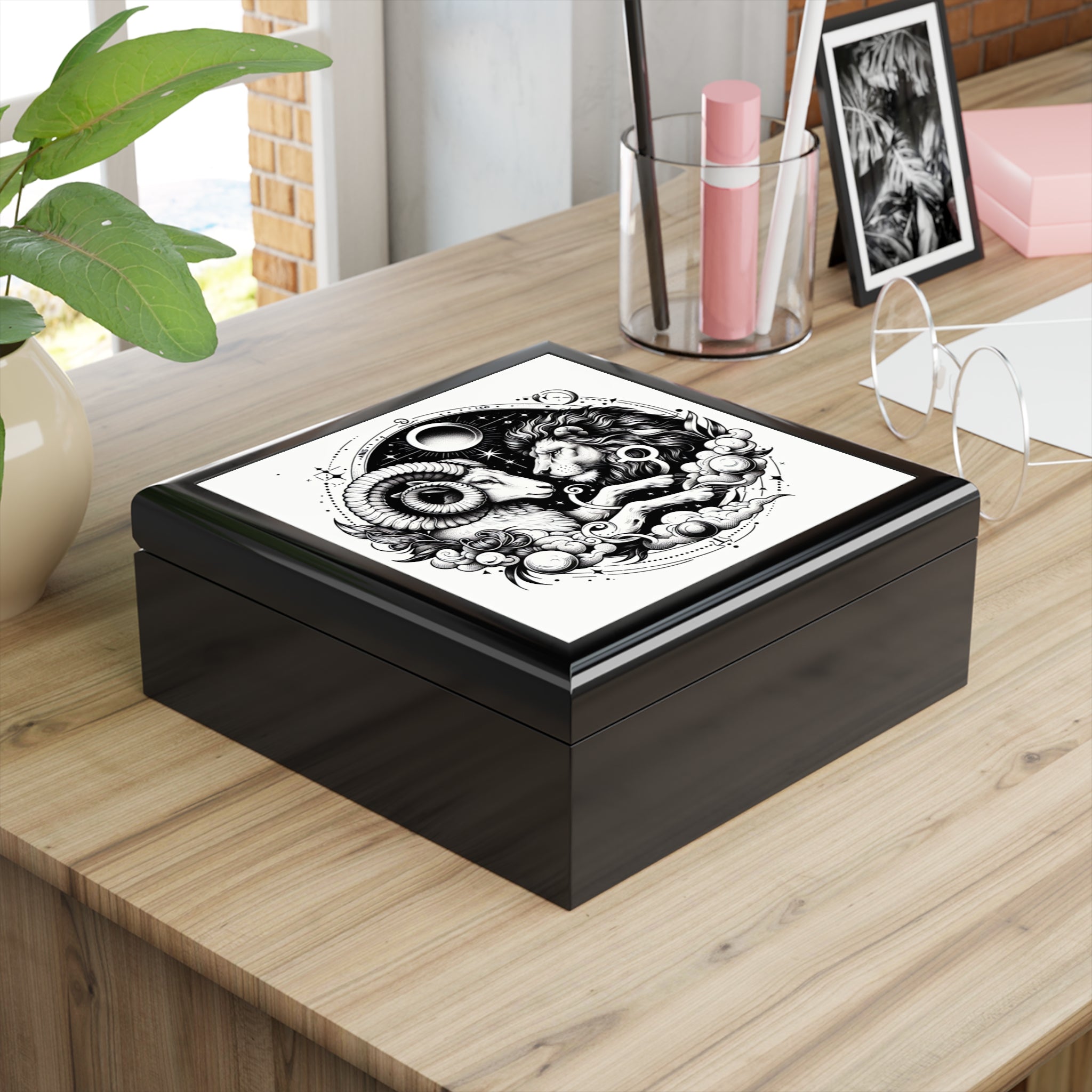 Celestial Zodiac Themed Jewelry Box