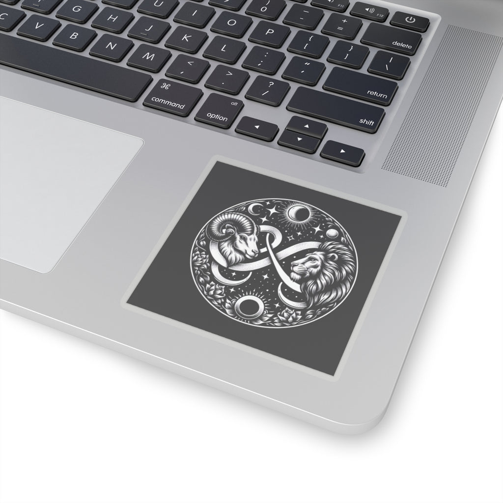 Celestial Lion and Ram Sticker