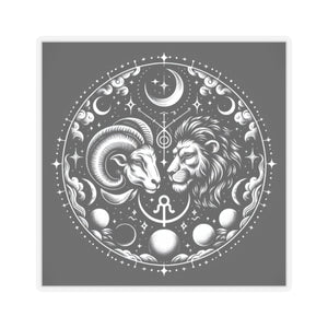 Celestial Zodiac Ram Lion Sticker