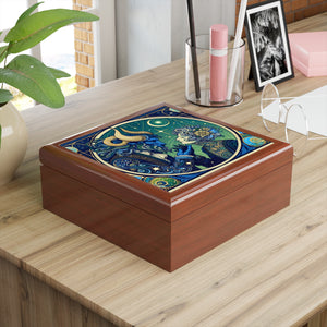 Celestial Zodiac Themed Jewelry Box