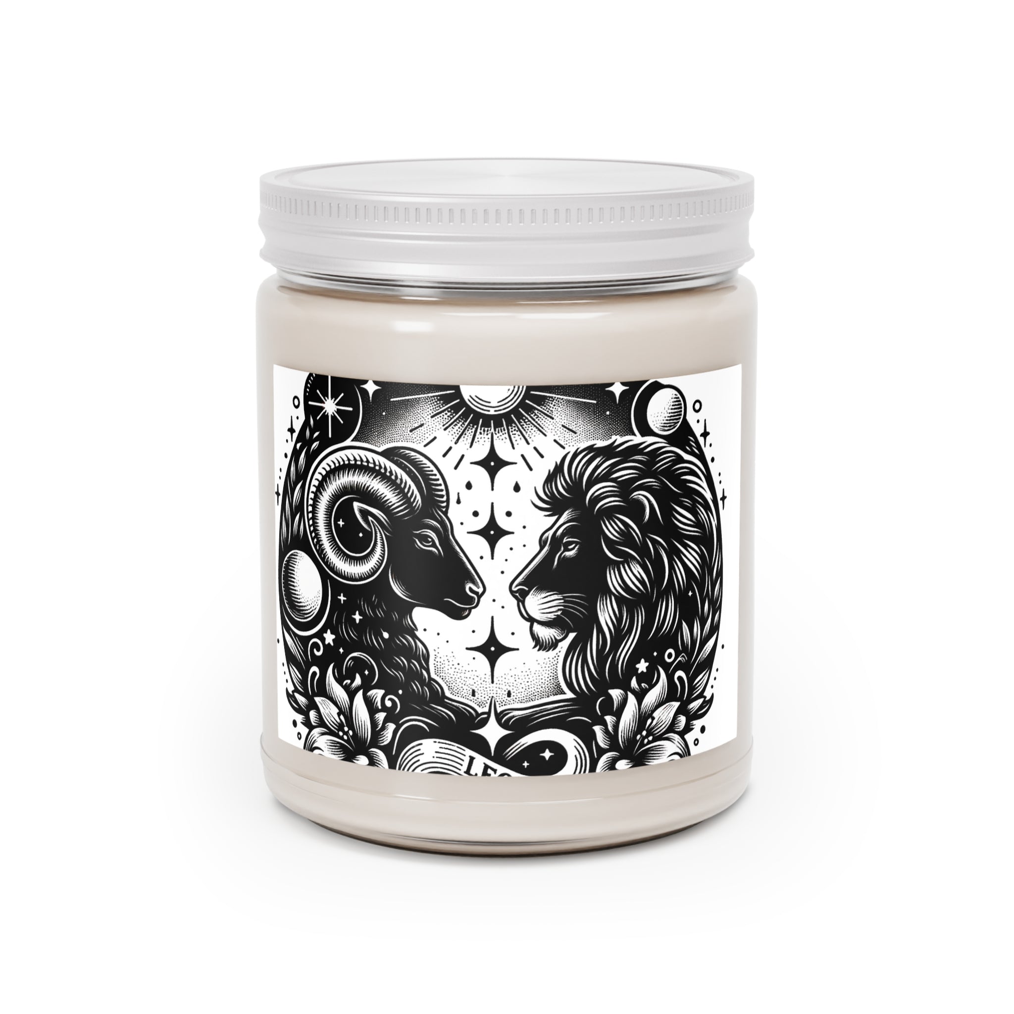 Zodiac Essence Leo & Aries Harmony Soy Candle - 9 oz Celestial Aromatherapy