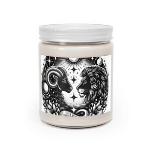 Zodiac Essence Leo & Aries Harmony Soy Candle - 9 oz Celestial Aromatherapy