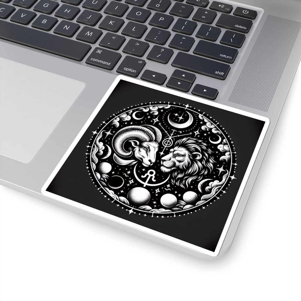 Celestial Zodiac Ram Lion Sticker
