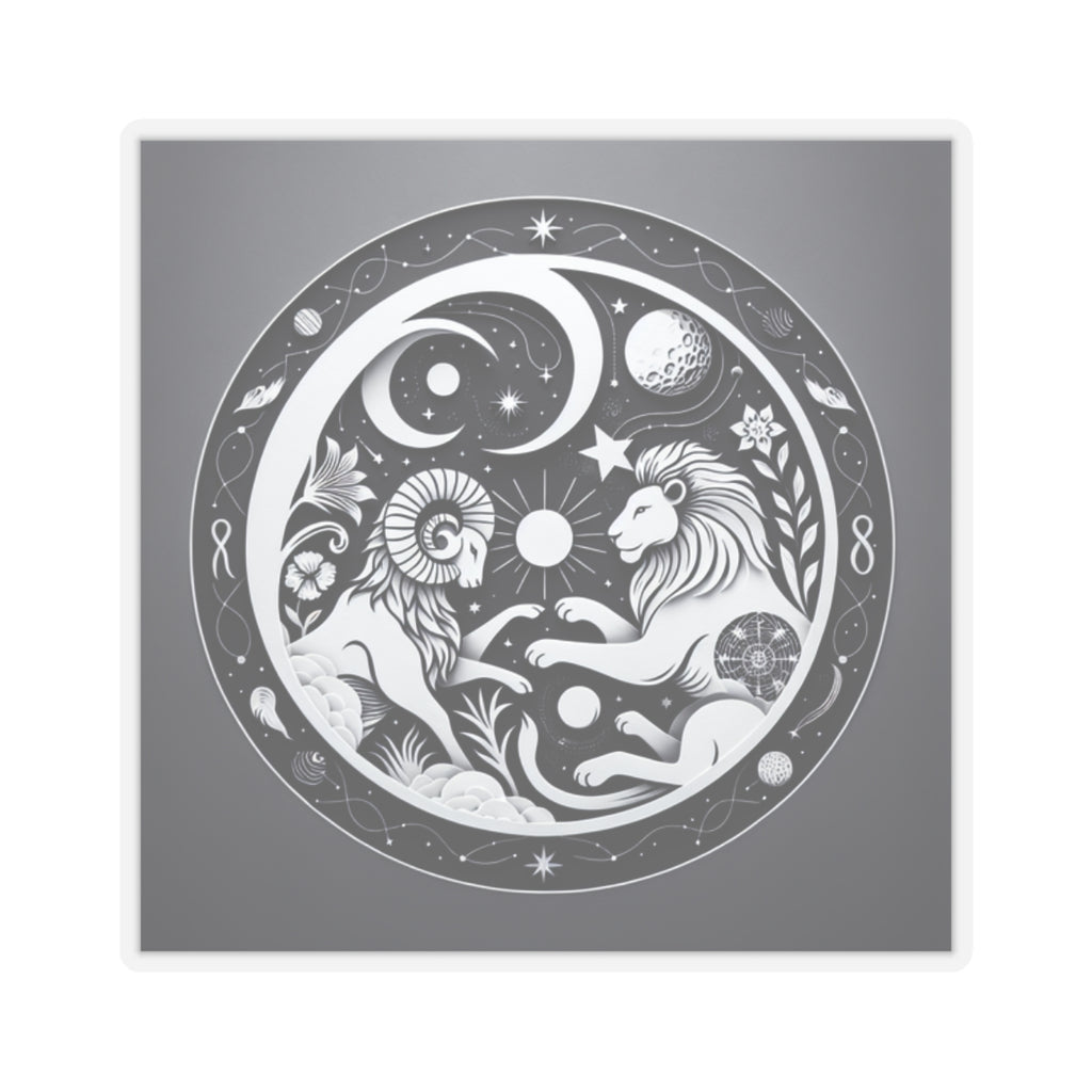Celestial Lion Yin Yang Sticker