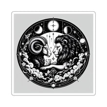 Load image into Gallery viewer, Astrological Ram and Lion Sticker
