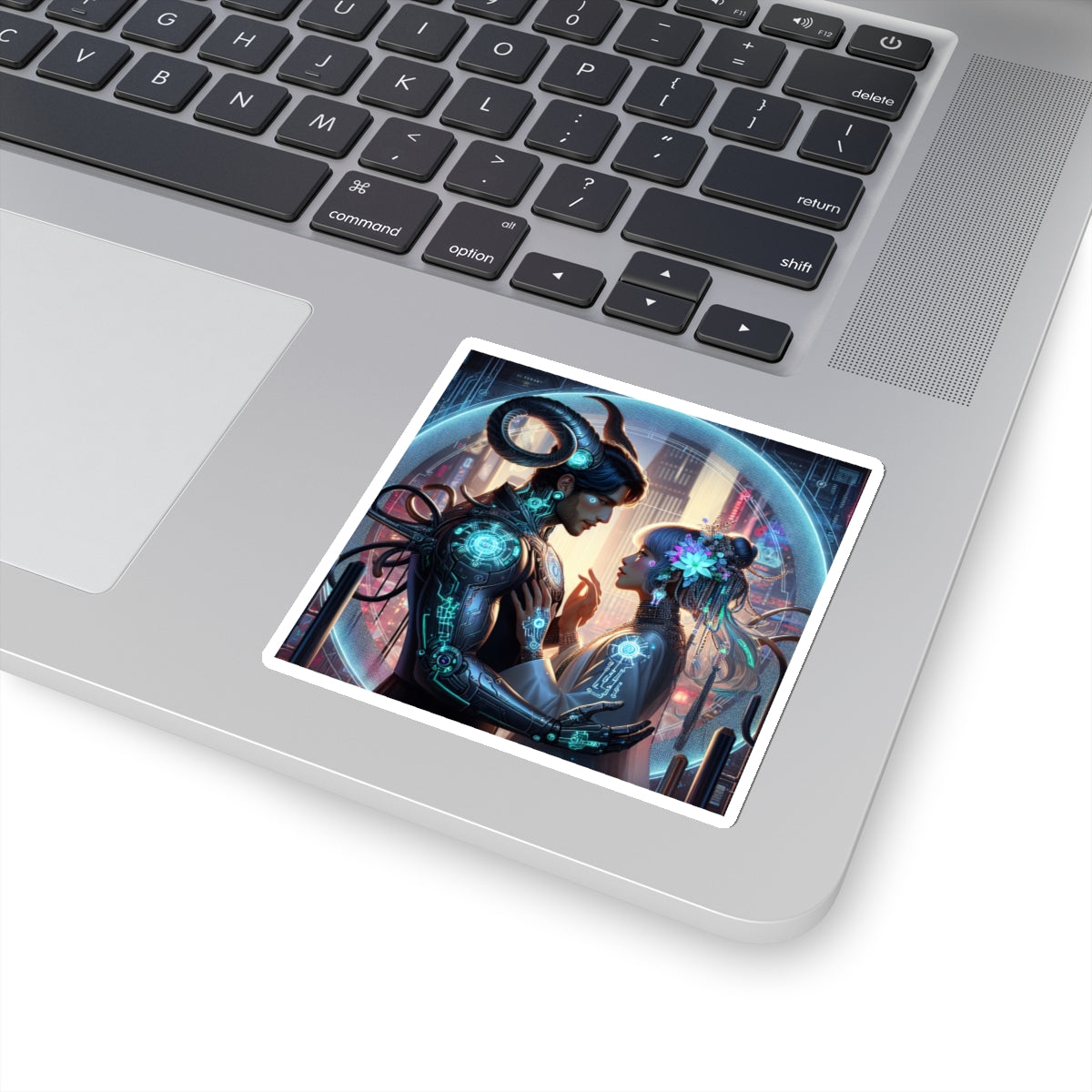 Cyber Romance Kiss-Cut Sticker