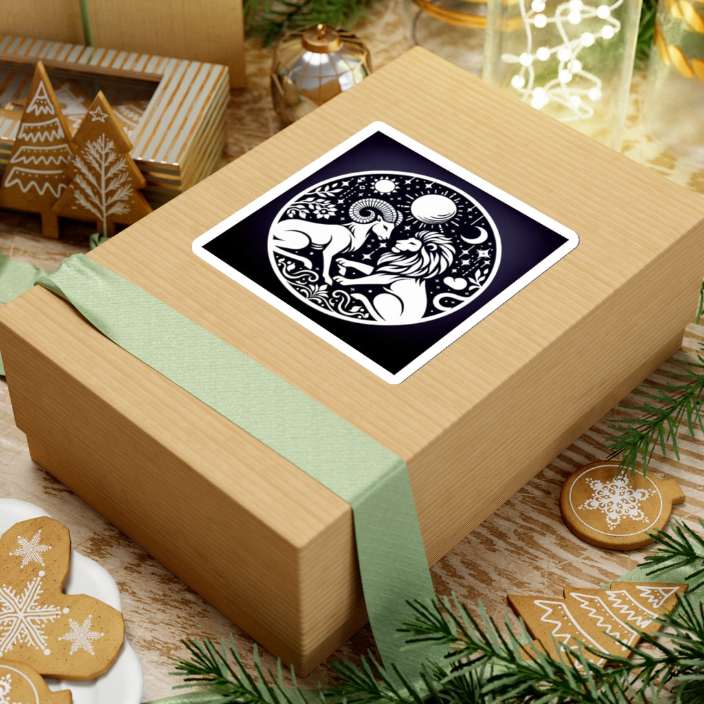Celestial Lion and Ram Sticker