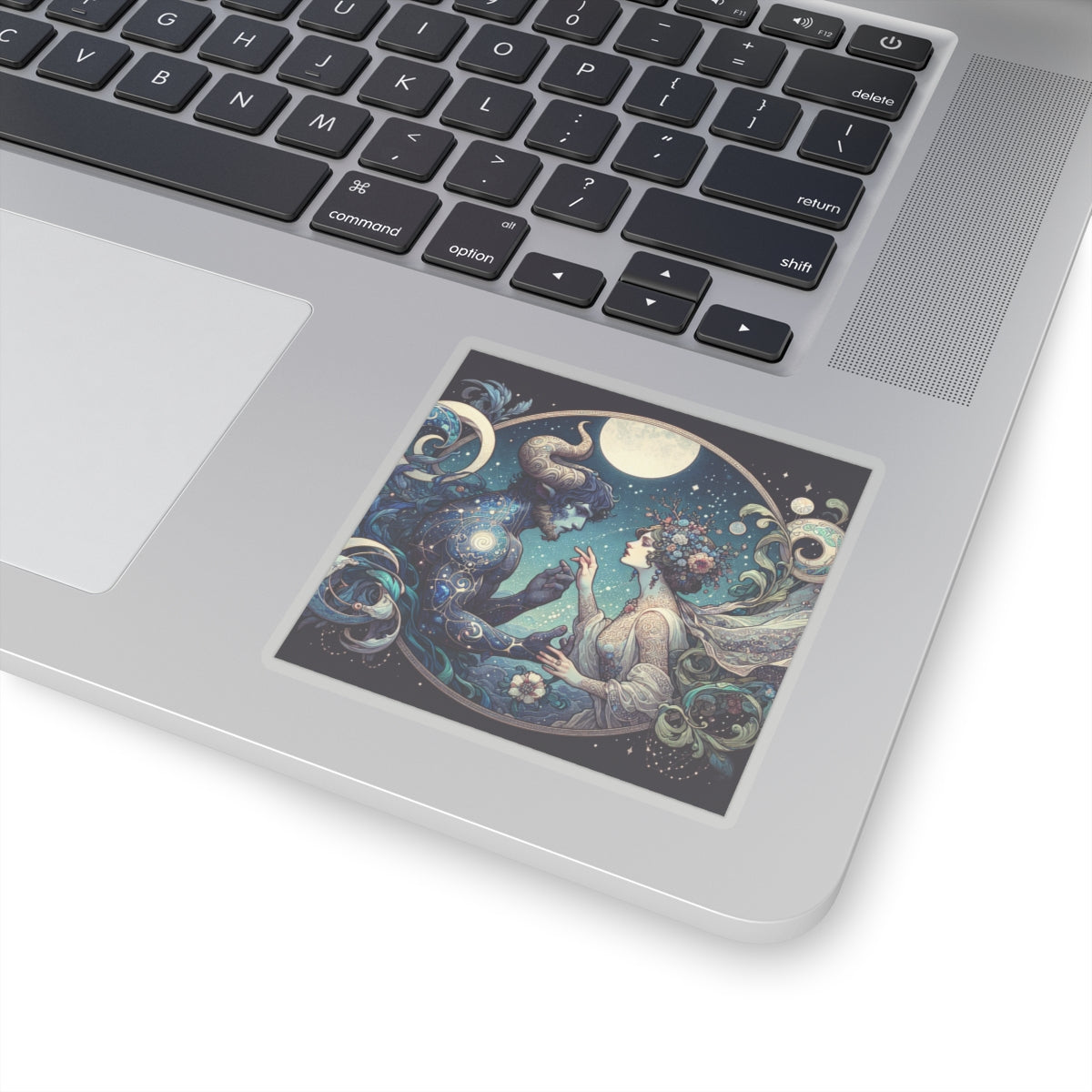 Celestial Lovers Kiss-Cut Sticker