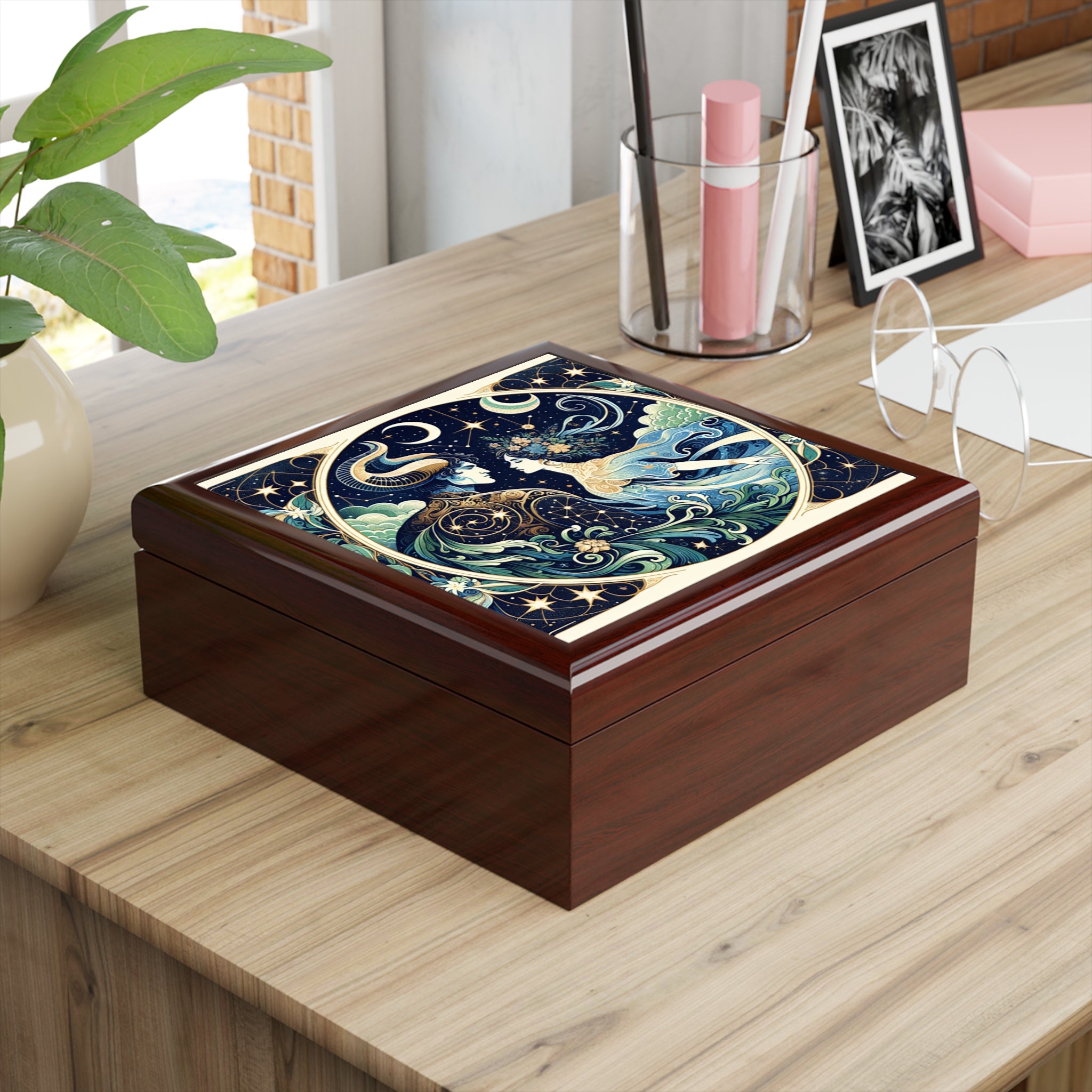 Celestial Lovers Jewelry Box