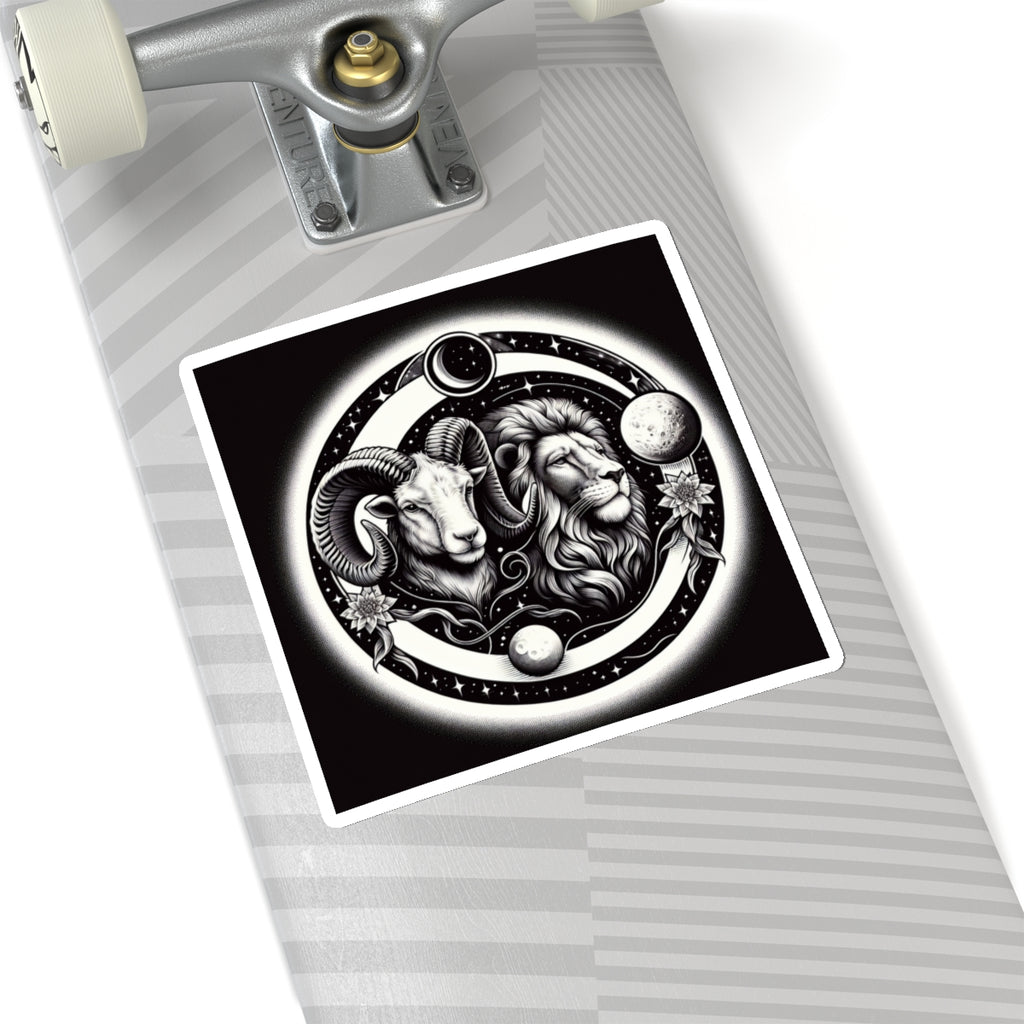 Celestial Lion and Ram Sticker