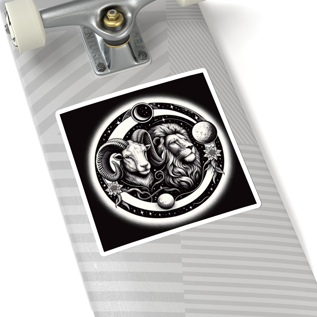 Celestial Lion and Ram Sticker
