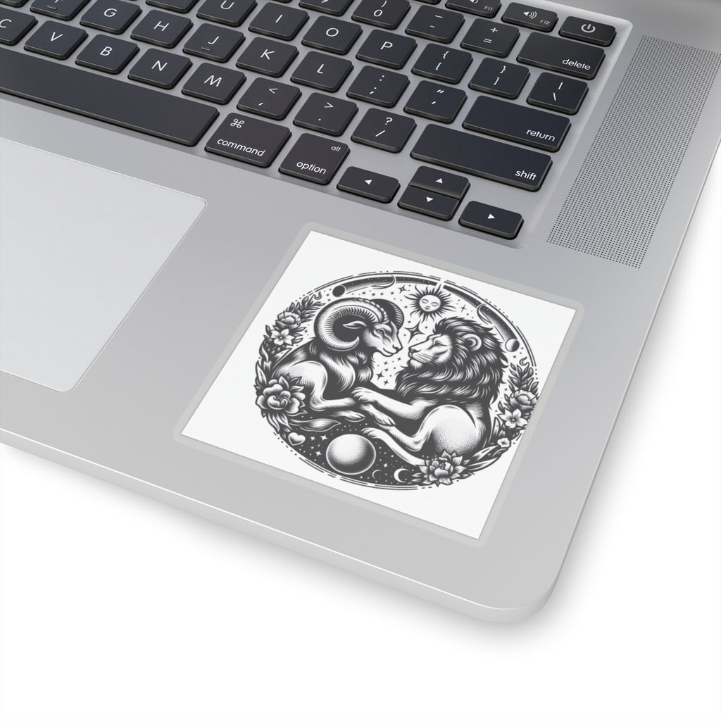 Celestial Lion and Ram Sticker
