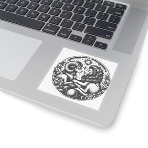Celestial Lion and Ram Sticker