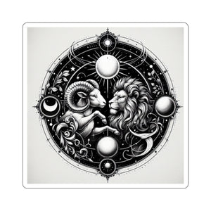 Astrological Lion Ram Sticker
