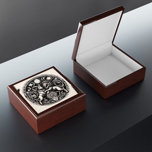 Astrological Lions Elegant Jewelry Box