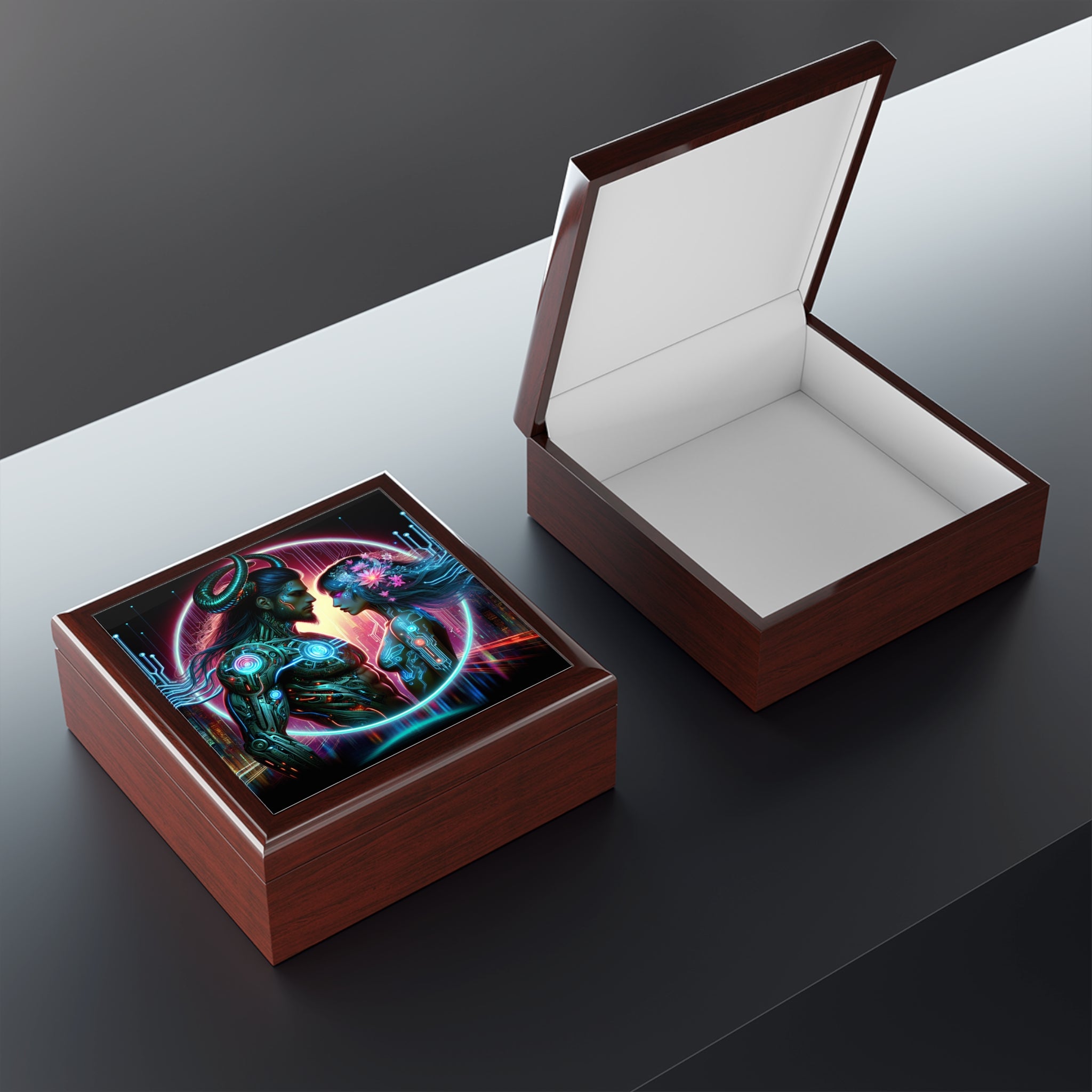 Cyber Love Illuminated Jewelry Box