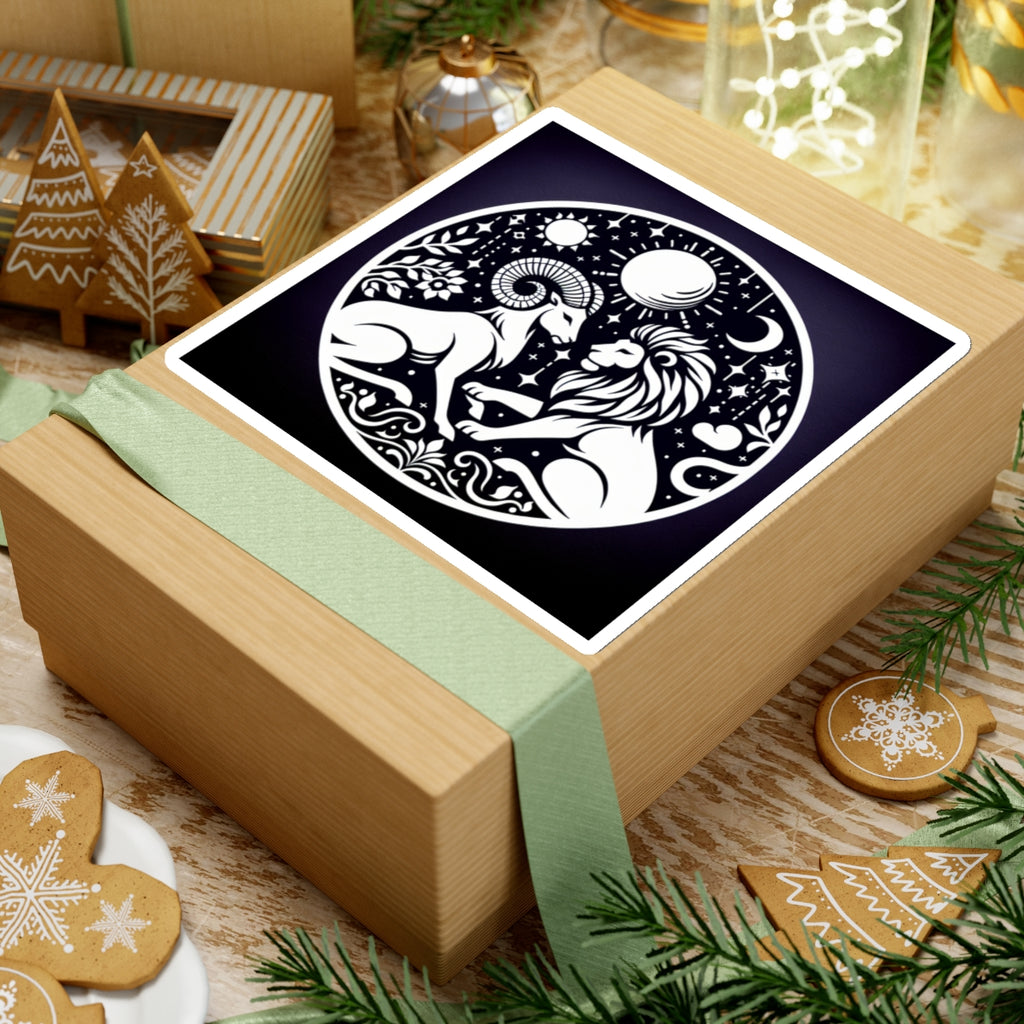 Celestial Lion and Ram Sticker