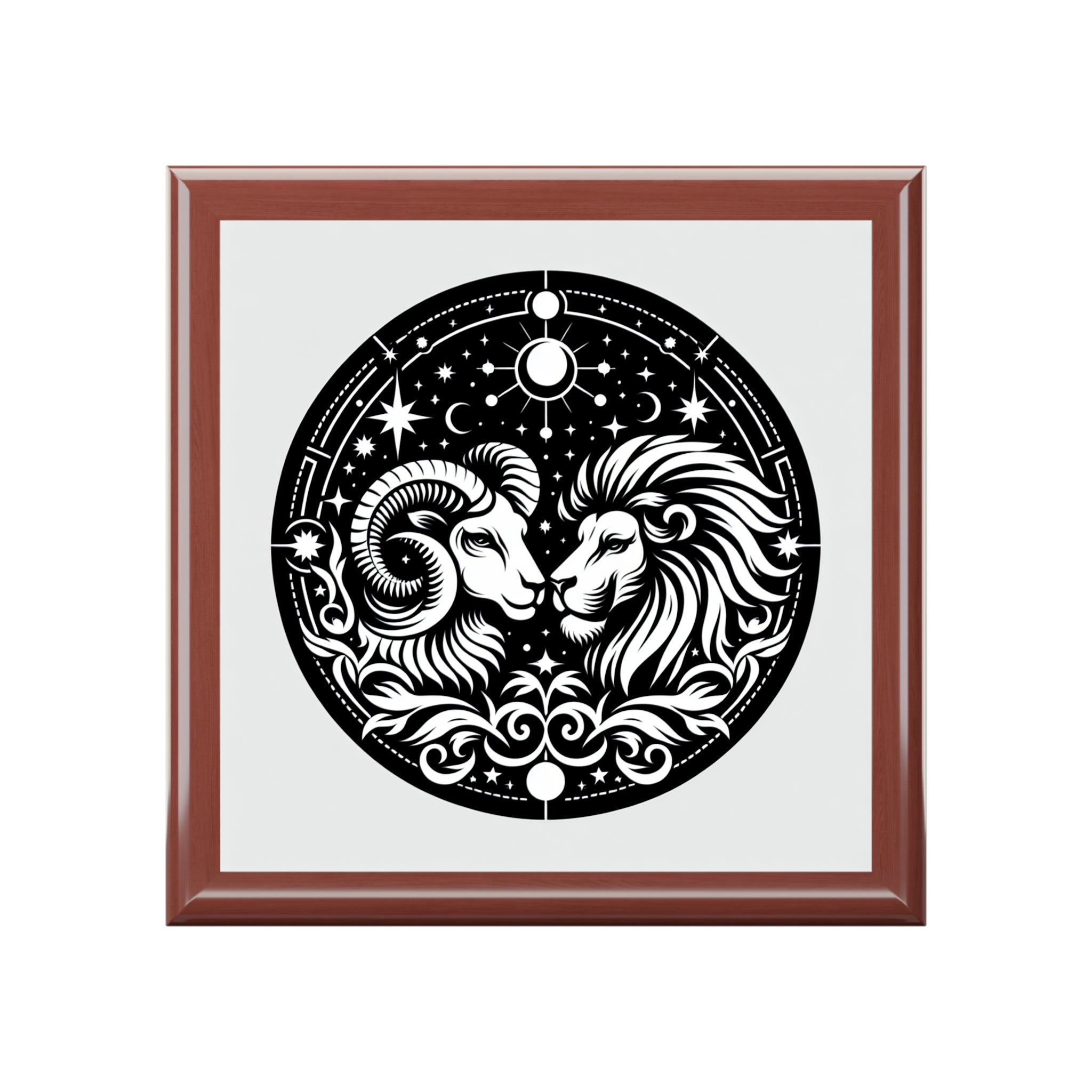 Celestial Zodiac Ram Lion Box