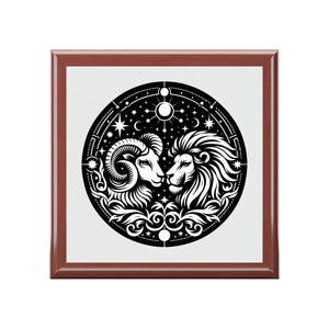 Celestial Zodiac Ram Lion Box