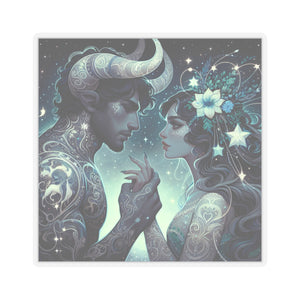 Celestial Lovers Kiss-Cut Sticker