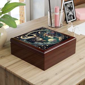 Celestial Zodiac Themed Jewelry Box