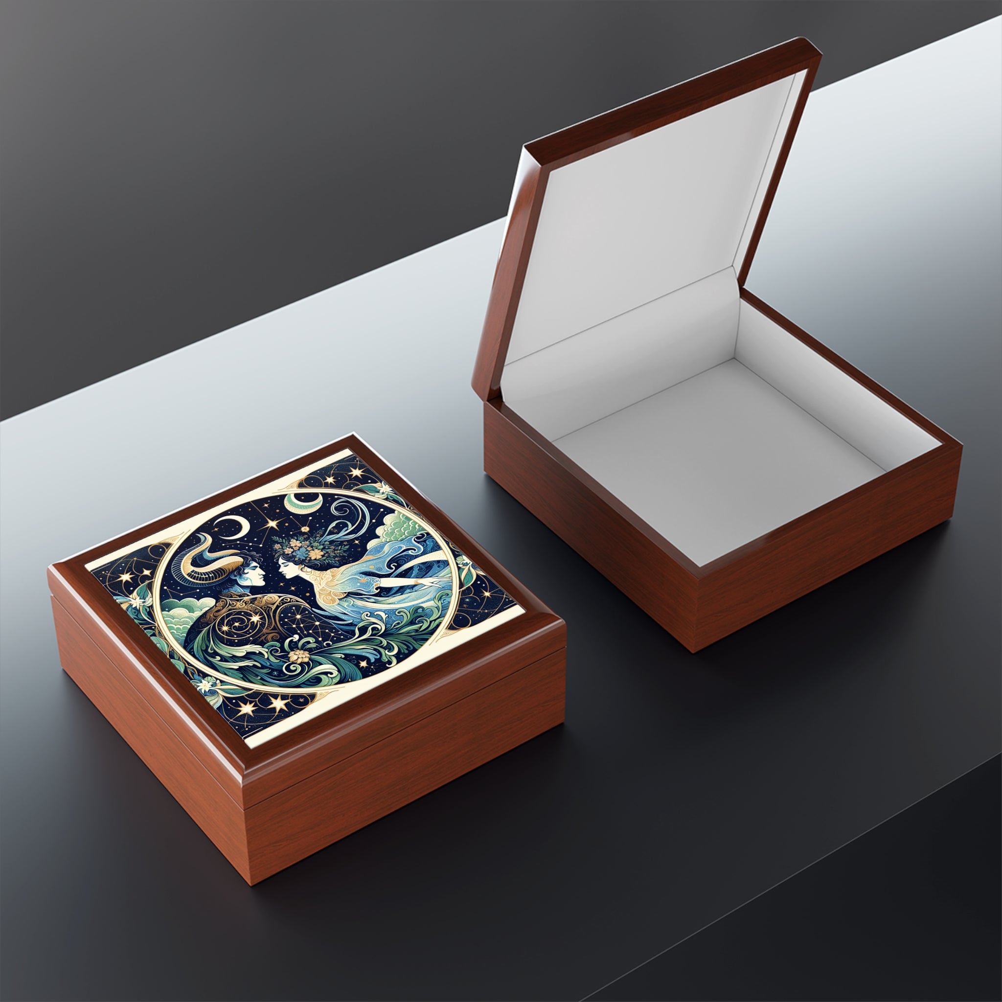Celestial Lovers Jewelry Box