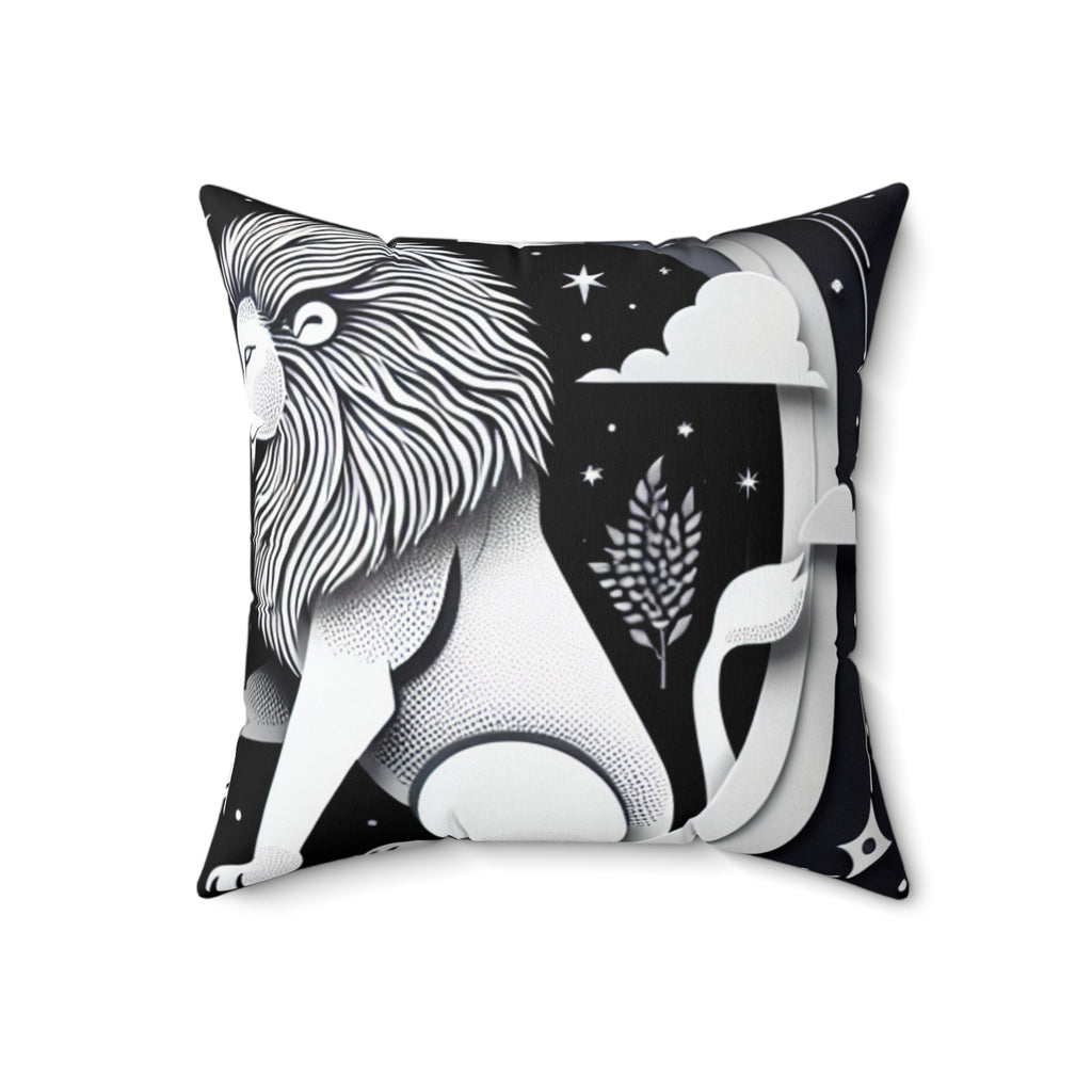 Aries and Leo - Polyester Square Pillow