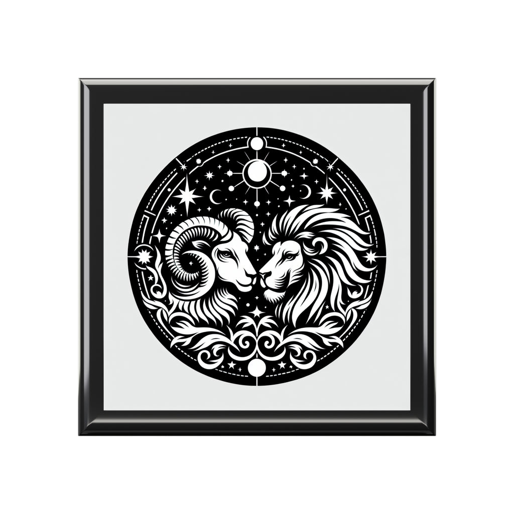 Celestial Zodiac Ram Lion Box