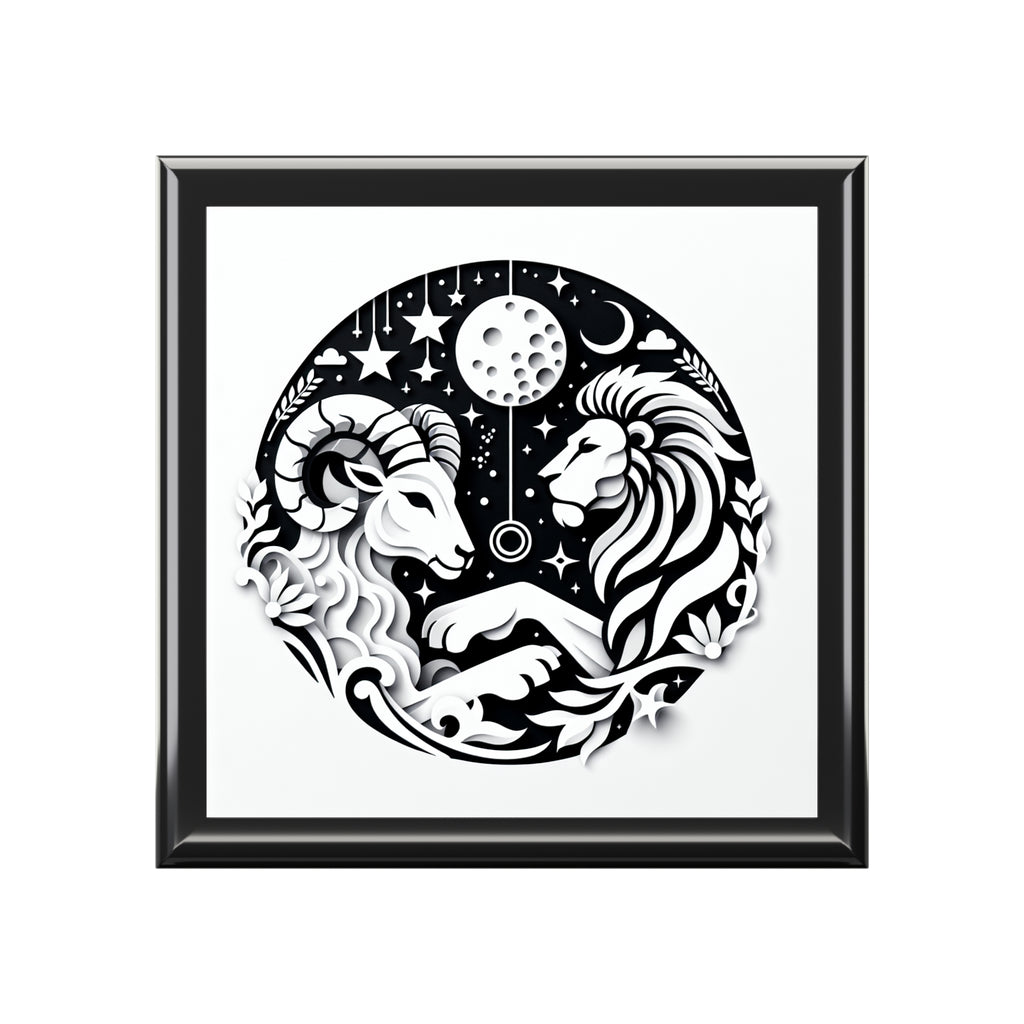 Celestial Zodiac Themed Jewelry Box