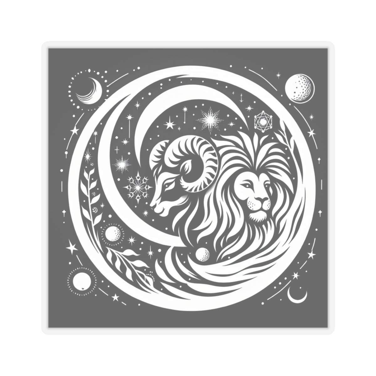 Celestial Lion Zodiac Sticker