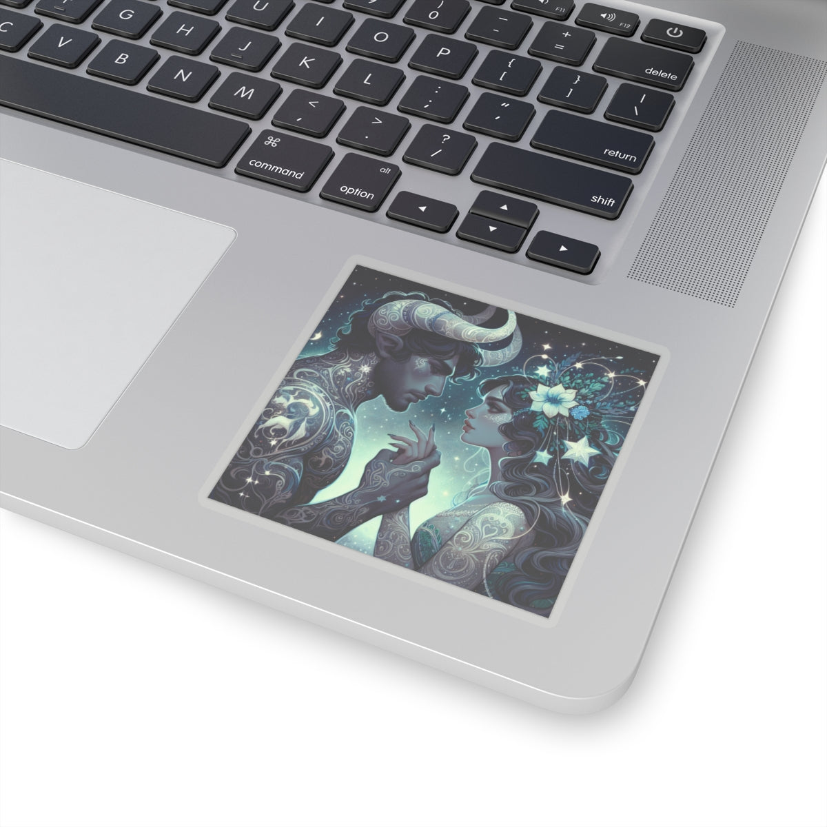 Celestial Lovers Kiss-Cut Sticker