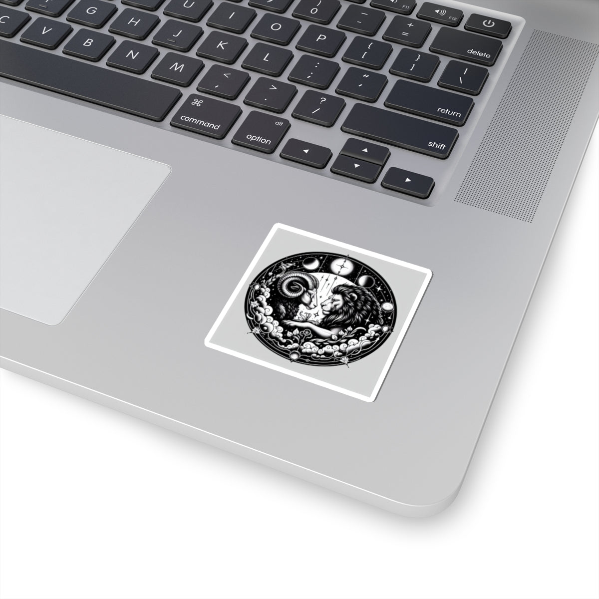 Astrological Ram and Lion Sticker