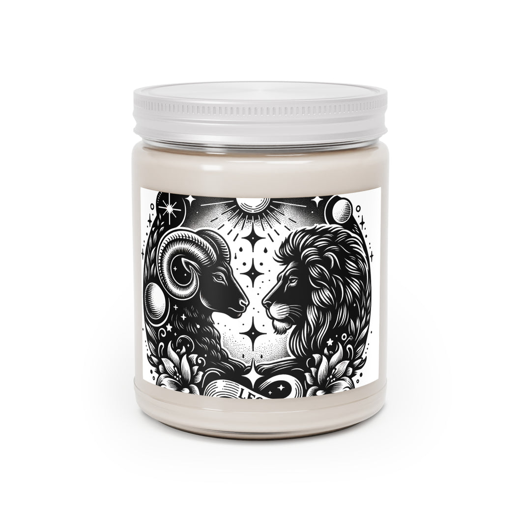 Zodiac Essence Leo & Aries Harmony Soy Candle - 9 oz Celestial Aromatherapy