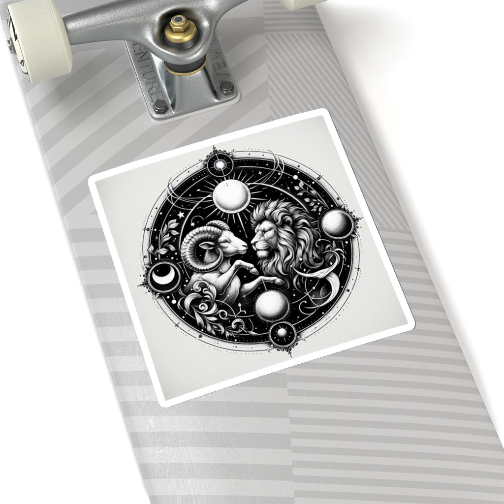 Astrological Lion Ram Sticker
