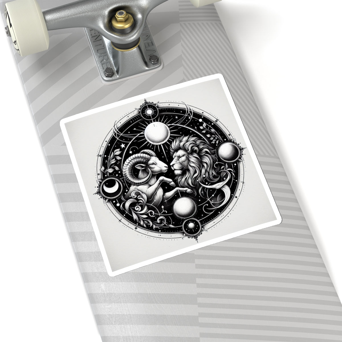Astrological Lion Ram Sticker