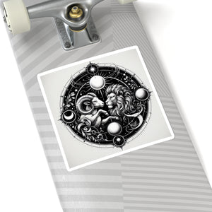Astrological Lion Ram Sticker