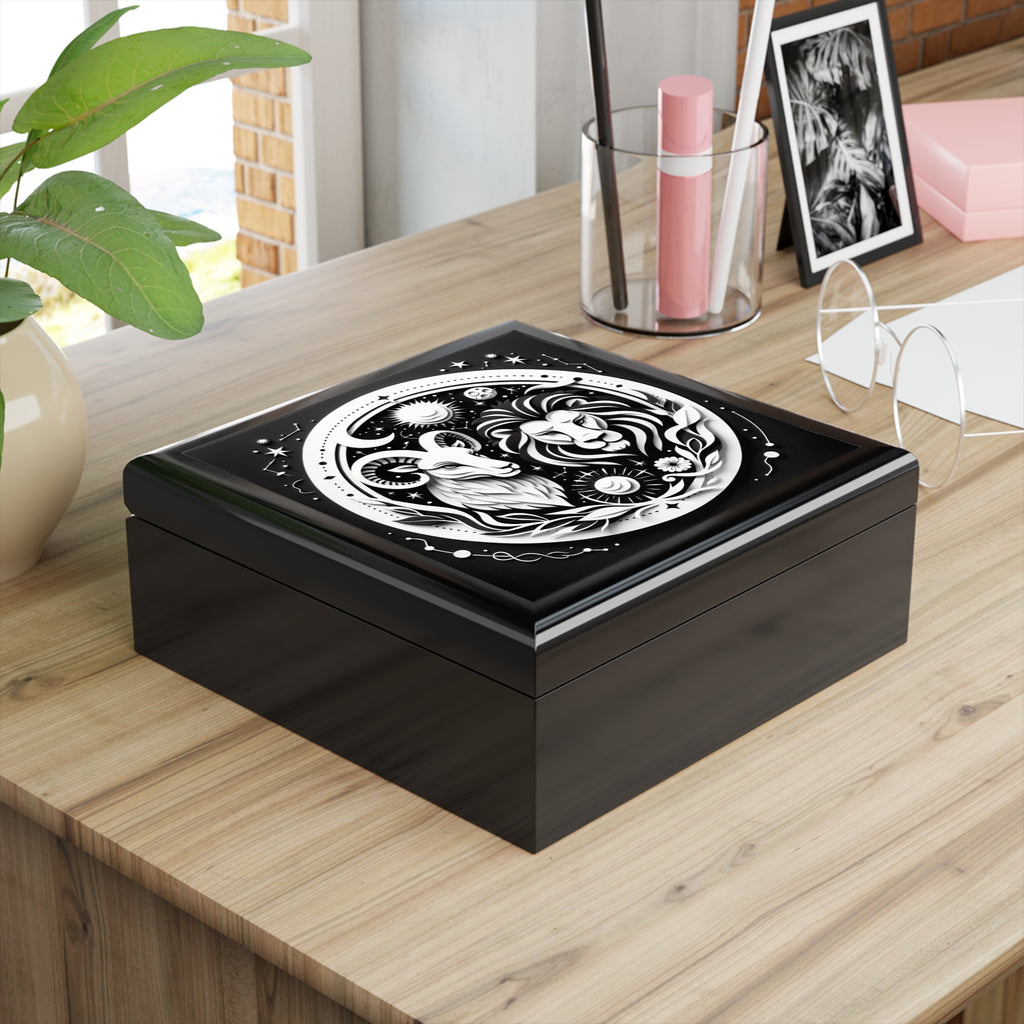 Celestial Zodiac Themed Jewelry Box